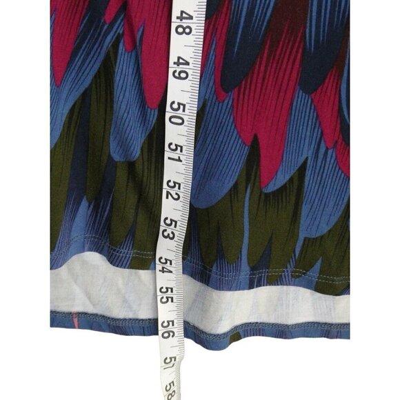 NWOT Soft Surroundings Midi Shirt Dress Women M Ancient Isle Jersey Colorfu Boho - Picture 12 of 12